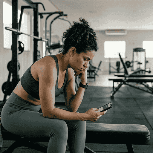 Atleta perdendo consistência