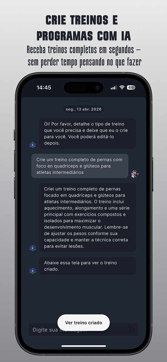 Interface do Endor Fitness para atletas independentes - Tela 2